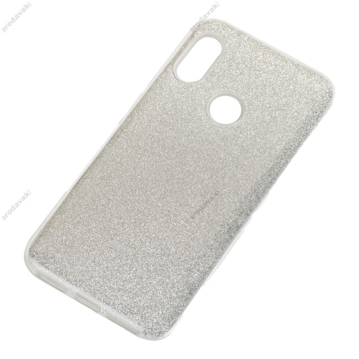 Чохол для Xiaomi Redmi 6 Pro / Mi A2 Lite Shining Glitter з блискітками сріблястий