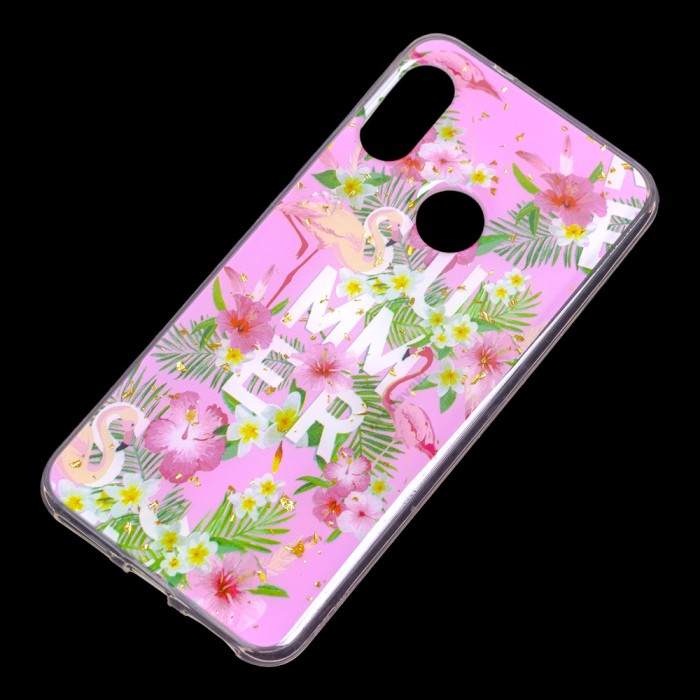 Чохол для Xiaomi Redmi 6 Pro / Mi A2 Lite Flowers Confetti "рожеві квіти"