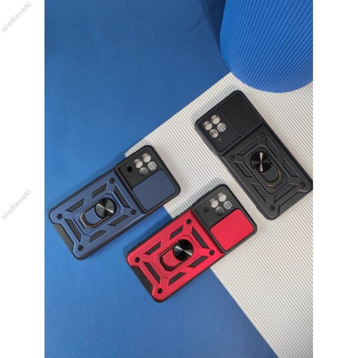 Чохол для Xiaomi Poco C40 Serge Ring Armor ударостійкий чорний