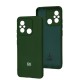 Чохол для Xiaomi Redmi 12C / 11A / Poco C55 Silicone Full camera dark green