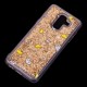 Чохол для Samsung Galaxy A6+ 2018 (A605) Блискучі вода золото "корона і діамант"