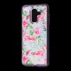 Чохол для Samsung Galaxy A6+ 2018 (A605) вода світло-рожевий "фламінго та кактуси"