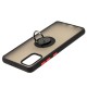 Чохол Samsung Galaxy A71 (A715) LikGus Edging Ring чорний / червоний