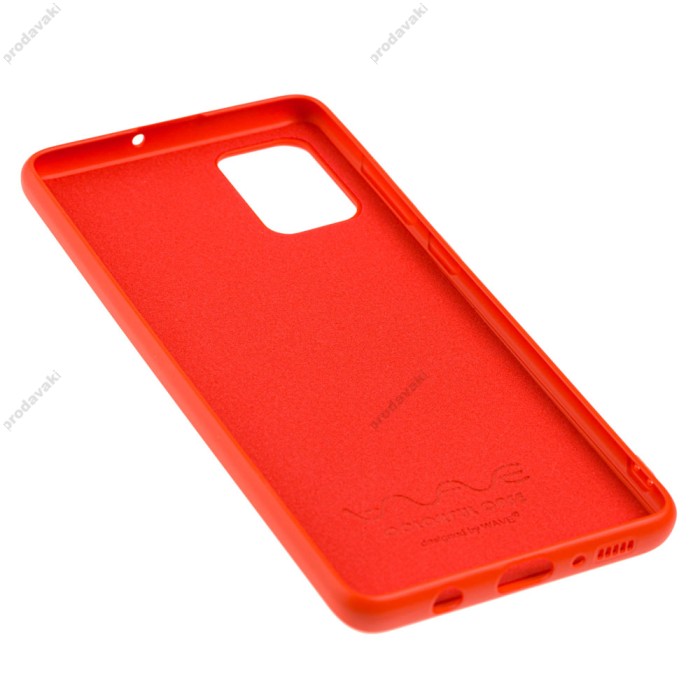 Чохол Samsung Galaxy A71 (A715) Wave colorful червоний