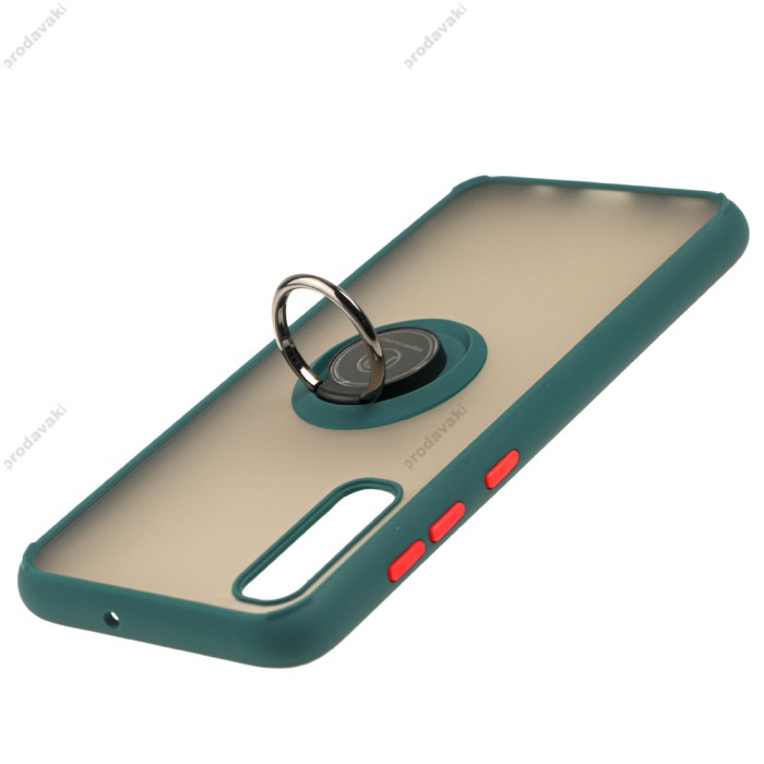 Чохол Samsung Galaxy A70 (A705) LikGus Edging Ring оливковий