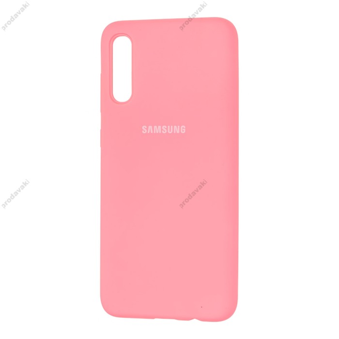 Чохол Samsung Galaxy A70 (A705) Silicone Full світло-рожевий