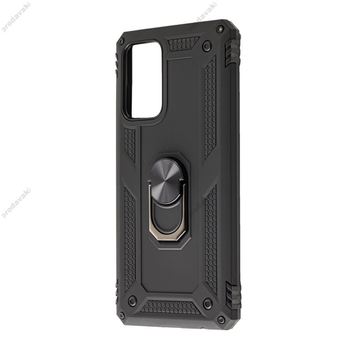 Чохол для Samsung Galaxy A72 Serge Ring ударостійкий чорний