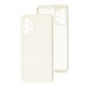 Чохол для Samsung Galaxy A72 (A725) Lime silicon з мікрофіброю білий (white)