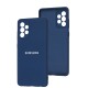 Чохол Samsung Galaxy A72 Full camera синій / navy blue