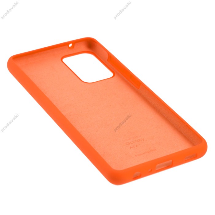Чохол Samsung Galaxy A72 (A726) Silicone Full помаранчевий