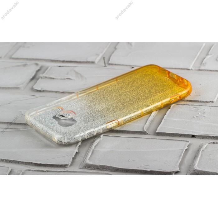 Чохол Samsung Galaxy A3 2017 (A320) Glitter силіконовий золото