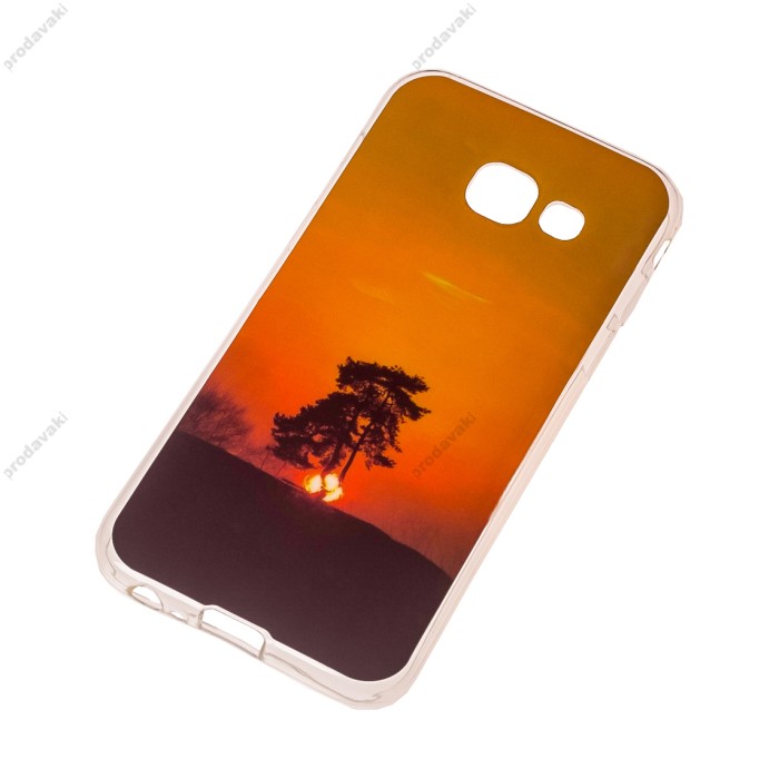 Чохол для Samsung Galaxy A3 2017 (A320) IMD з малюнком дерево на заході сонця