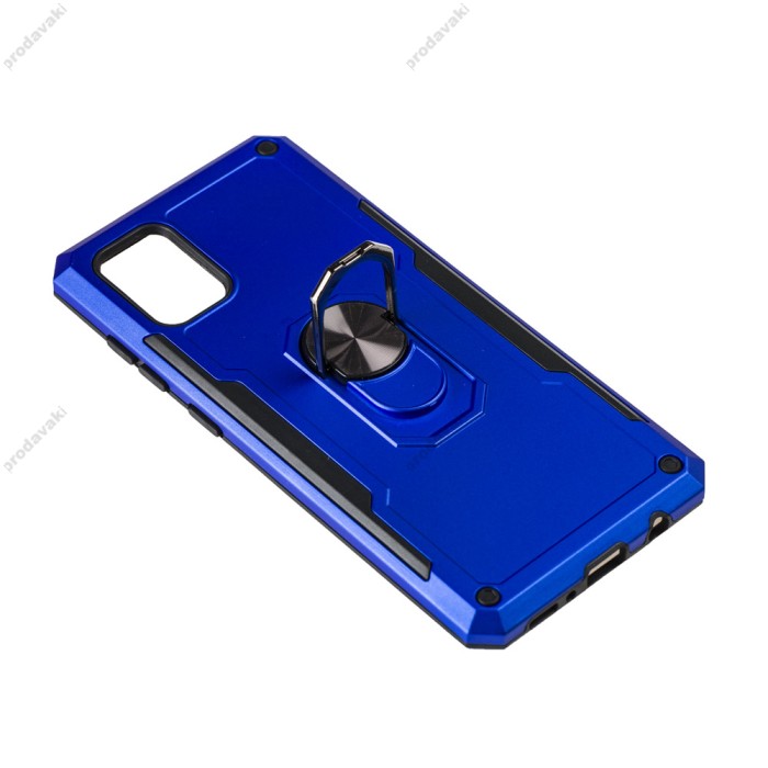 Чохол для Samsung Galaxy A31 (A315) Honor Hard Defence з кільцем синій