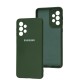 Чохол Samsung Galaxy A33 (A336) Full camera зелений / dark green