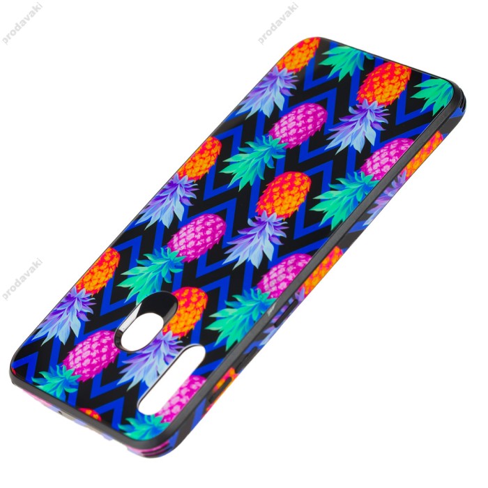 Чохол для Samsung Galaxy A20 / A30 glass print "ананаси"