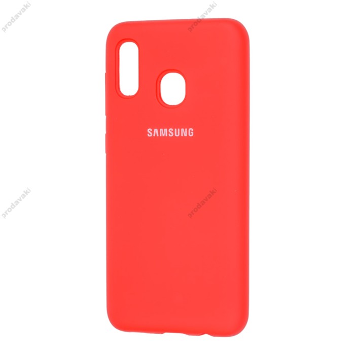 Чохол для Samsung Galaxy A20/A30 Silicone Full червоний