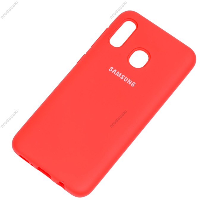 Чохол для Samsung Galaxy A20/A30 Silicone Full червоний