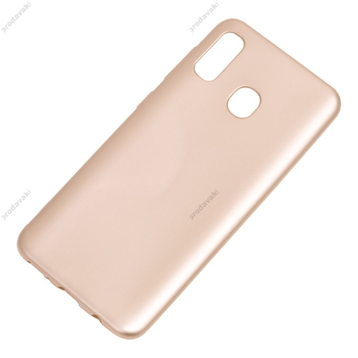 Чохол для Samsung Galaxy A20/A30 Soft matt золотистий