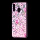 Чохол для Samsung Galaxy A20 / A30 Блиск вода рожевий рожеві квіти