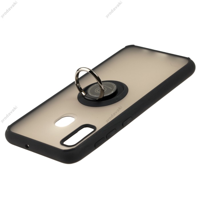 Чохол Samsung Galaxy A20 / A30 LikGus Edging Ring чорний