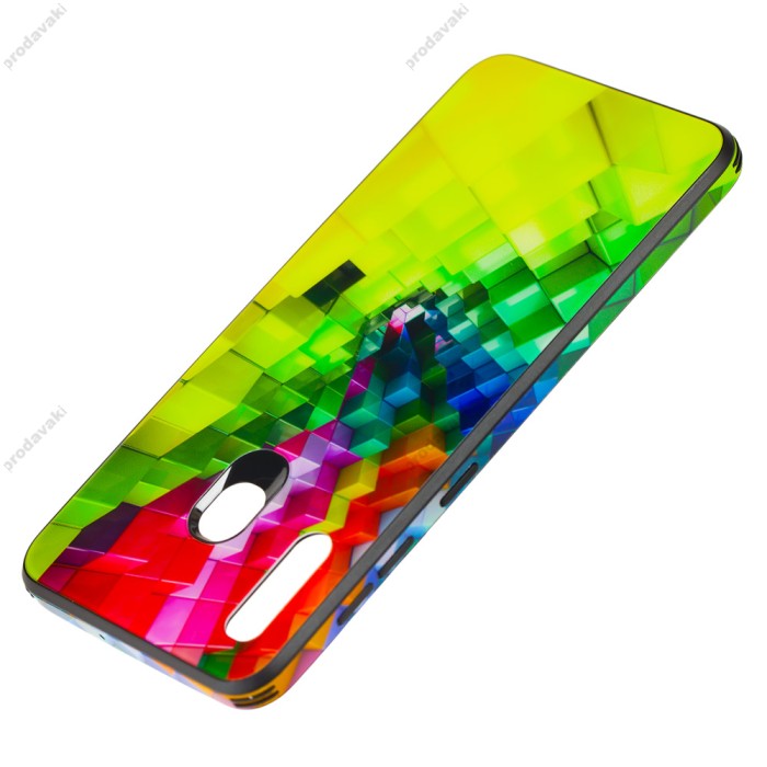 Чохол для Samsung Galaxy A20 / A30 glass print "куби"