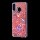 Чохол для Samsung Galaxy A20 / A30 Блискучі вода червоний колібрі