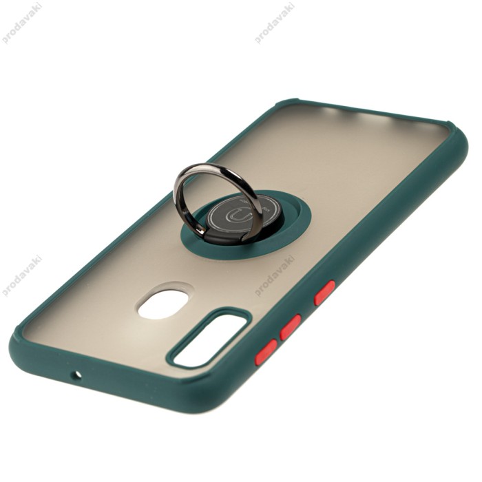 Чохол Samsung Galaxy A20 / A30 LikGus Edging Ring оливковий