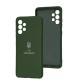Чохол для Samsung Galaxy A32 (A325) Full Premium Тризуб зелений / dark green