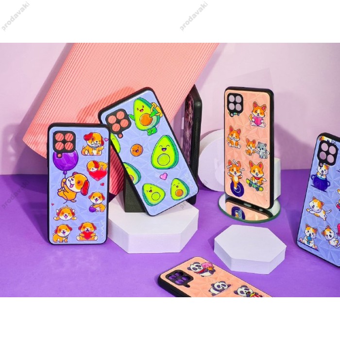 Чохол для Samsung Galaxy A32 (A325) Wave Majesty avocado / light purple