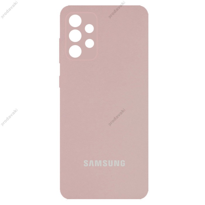 Чохол Samsung Galaxy A32 (A325) Silicone Full camera рожевий / pink sand