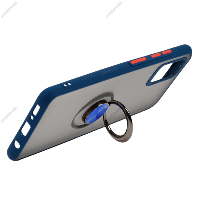 Чохол Samsung Galaxy A51 (A515) LikGus Maxshield Ring синій