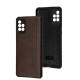 Чохол для Samsung Galaxy A51 (A515) Leather Mustang Black коричневий