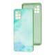 Чохол для Samsung Galaxy A51 (A515) Marble Clouds turquoise