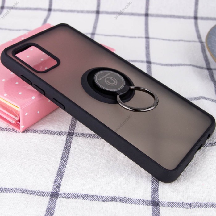 Чохол Samsung Galaxy A51 (A515) LikGus Edging Ring чорний