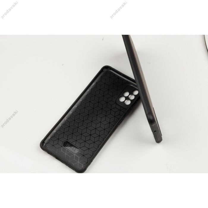 Чохол для Samsung Galaxy A51 (A515) Leather Mustang Logo коричневий