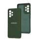 Чохол Samsung Galaxy A53 (A536) Full camera зелений / dark green