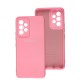 Чохол Samsung Galaxy A53 (A536) Silicone Full camera рожевий / light pink
