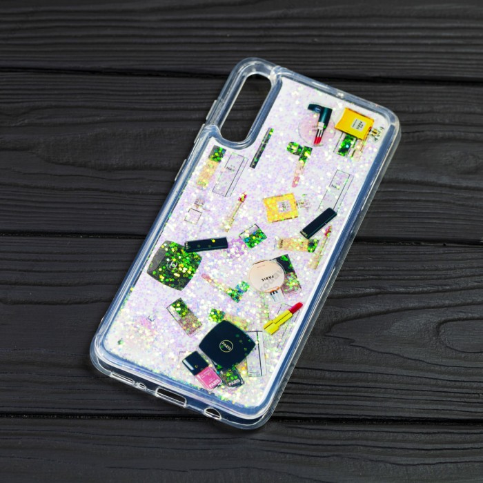 Чохол для Samsung Galaxy A50 / A50s / A30s Блиск вода "косметика 3D" перламутровий