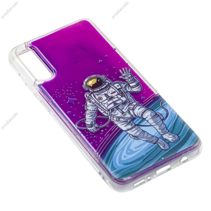 Чохол для Samsung Galaxy A50 / A50s / A30s "рідкий пісок" фіолетовий космос