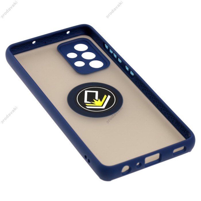 Чохол Samsung Galaxy A52 LikGus Edging Ring синій