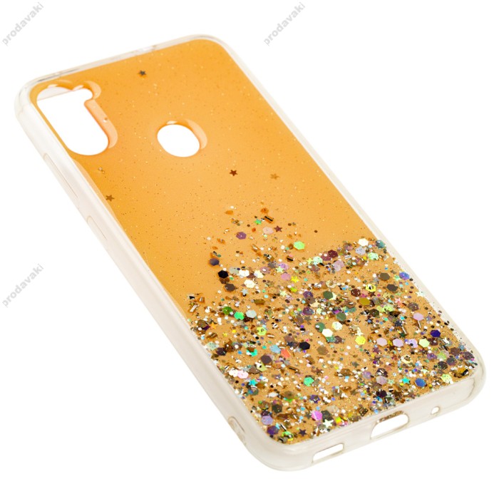 Чохол Samsung Galaxy A11 / M11 Wave confetti персиковий