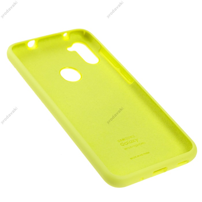 Чохол Samsung Galaxy A11 / M11 Silicone Full лимонний