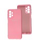 Чохол Samsung Galaxy A13 (A135) Silicone Full camera рожевий / light pink
