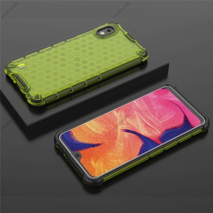 Чохол для Samsung Galaxy A10 (A105) Transformer Honeycomb ударостійкий зелений