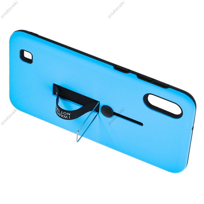 Чохол Samsung Galaxy A10 (A105) Kickstand блакитний