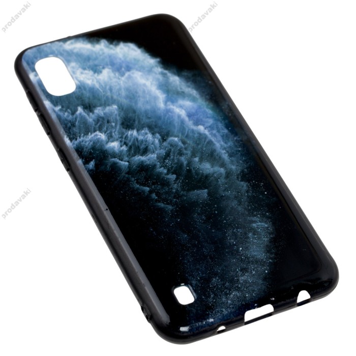 Чохол для Samsung Galaxy A10 (A105) print + popsocket "хвиля"