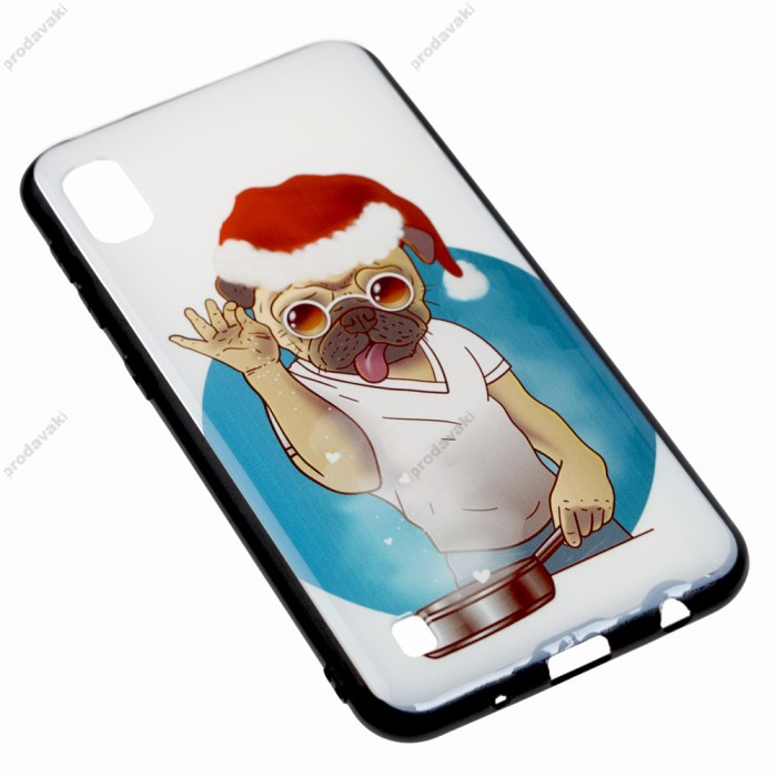 Чохол для Samsung Galaxy A10 (A105) print + popsocket "пес"