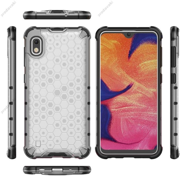 Чохол для Samsung Galaxy A10 (A105) Transformer Honeycomb ударостійкий прозорий