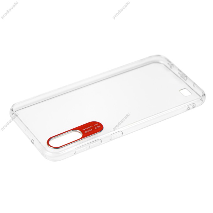 Чохол Samsung Galaxy A10 (A105) Epic clear прозрачный/красный