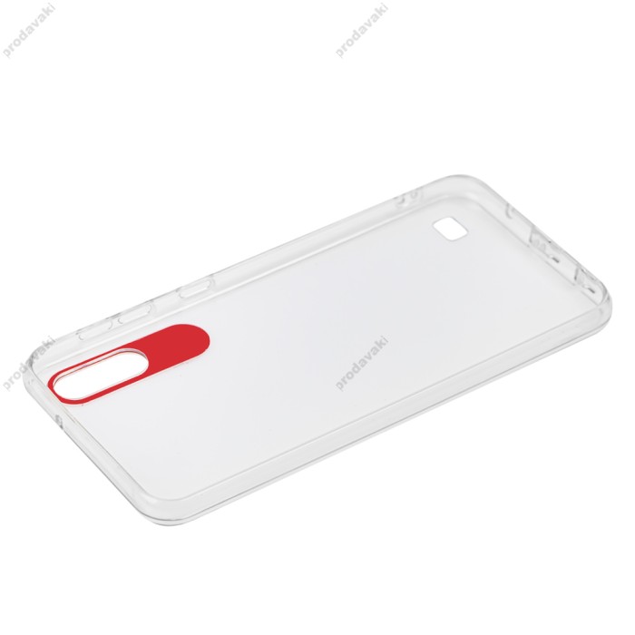 Чохол Samsung Galaxy A10 (A105) Epic clear прозрачный/красный
